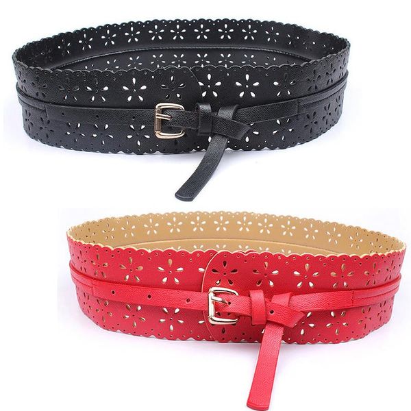 belts women hollow double-layer flower design wide belt single buckle girdle adjustable pu leather waistband solid jeans dress, Black;brown
belts women hollow double-layer flower design wide belt single buckle girdle adjustable pu leather waistband solid jeans dress, Black;brown