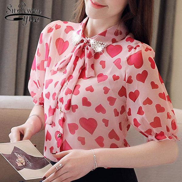 women's blouses & shirts camisas mujer pink bow beading chiffon blouse women womens and blusas de moda 2021 3980 50, White
women's blouses & shirts camisas mujer pink bow beading chiffon blouse women womens and blusas de moda 2021 3980 50, White