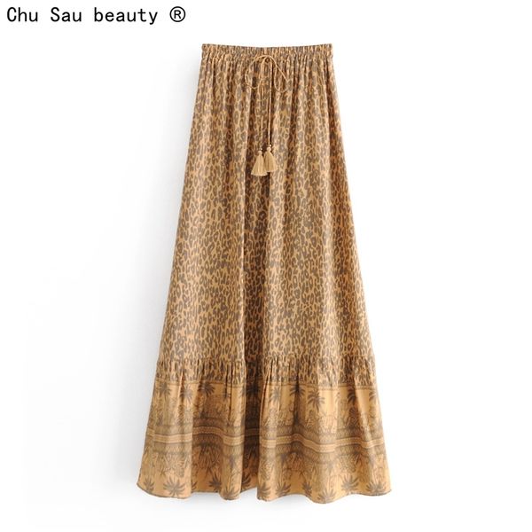 spring autumn vintage holiday style tassel lace-up leopard print long skirt women fashion elastic waist dress 210514, Black
spring autumn vintage holiday style tassel lace-up leopard print long skirt women fashion elastic waist dress 210514, Black