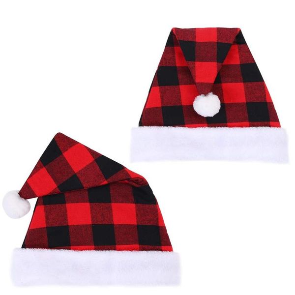 christmas decorations plush santa clause hat black red plaid for adults kids party home eve celebrate accessories
christmas decorations plush santa clause hat black red plaid for adults kids party home eve celebrate accessories