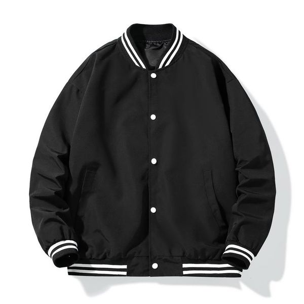 solid color bomber jacket varsity baseball windbreakers oversize hip hop outerwear for college couples streetwear men's jackets, Black;brown
solid color bomber jacket varsity baseball windbreakers oversize hip hop outerwear for college couples streetwear men's jackets, Black;brown
