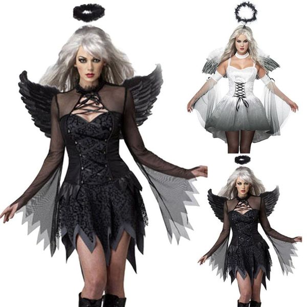 casual dresses & women festival cosplay clothes wing dark angel halloween disfraz de #955, Black;gray
casual dresses & women festival cosplay clothes wing dark angel halloween disfraz de #955, Black;gray