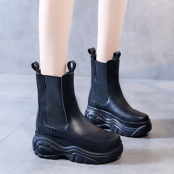 boots 2021 casual women shoes internal increase short tube fashion comfortable soft wild british style motorcycle 35, Black
boots 2021 casual women shoes internal increase short tube fashion comfortable soft wild british style motorcycle 35, Black