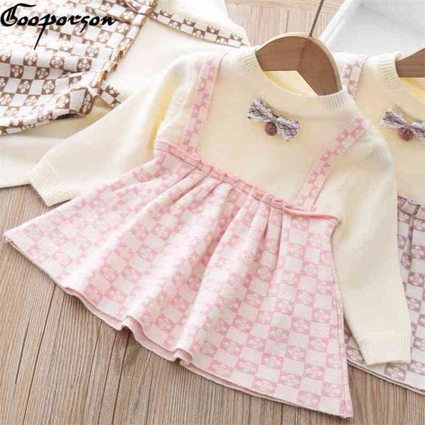 gooporson autumn kids clothes flower knit sweater long sleeve dress bow tie cute baby girls princess dress christmas costume 210715, Red;yellow
gooporson autumn kids clothes flower knit sweater long sleeve dress bow tie cute baby girls princess dress christmas costume 210715, Red;yellow