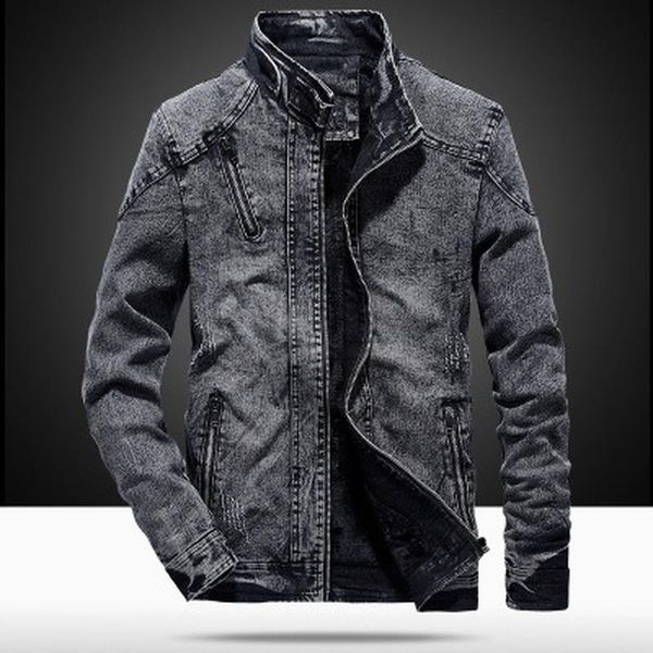 men's jackets winter denim jacket casual slim stand-up collar thicken velvet warm vintage zipper bomber jean coats, Black;brown
men's jackets winter denim jacket casual slim stand-up collar thicken velvet warm vintage zipper bomber jean coats, Black;brown