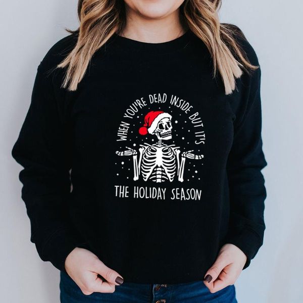women's hoodies & sweatshirts it is the holiday season skeleton 100%cotton women sweatshirt winter casual long sleeve year christ, Black
women's hoodies & sweatshirts it is the holiday season skeleton 100%cotton women sweatshirt winter casual long sleeve year christ, Black