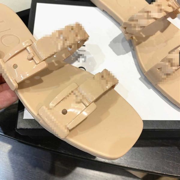 european luxury belt designer flat slippers lady shoes candy color jelly platform slides women sandals shoe open toe block heels mules zlh, Black
european luxury belt designer flat slippers lady shoes candy color jelly platform slides women sandals shoe open toe block heels mules zlh, Black