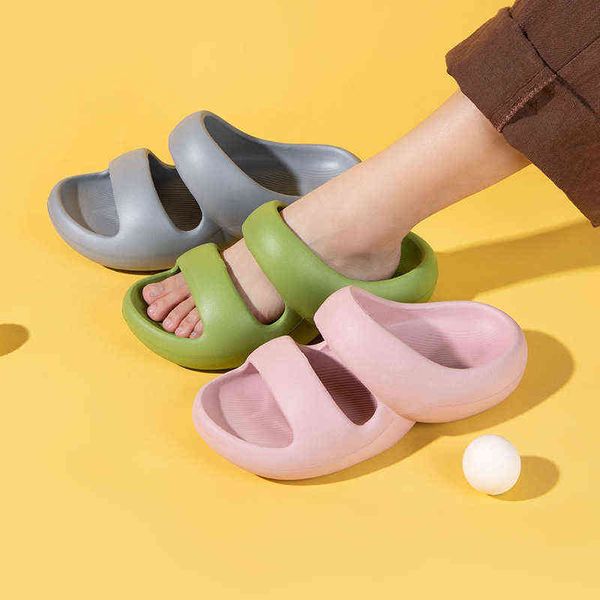women's and men's thick platform sandals beac for home soft sole slides summer flip flops spring shoes new 2022 trend y220221, Black
women's and men's thick platform sandals beac for home soft sole slides summer flip flops spring shoes new 2022 trend y220221, Black
