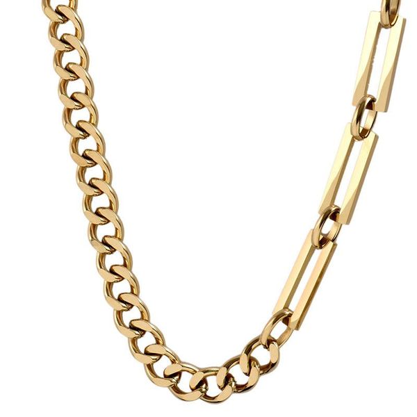 chokers potcet korea 2021 trendy fashion women's stainless steel cuban necklace thick chain clavicle niche jewelry, Golden;silver
chokers potcet korea 2021 trendy fashion women's stainless steel cuban necklace thick chain clavicle niche jewelry, Golden;silver