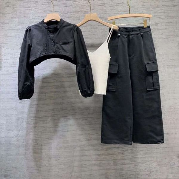 pant korean fashion clothing sets autumn casual pant suit women long sleeve crop coat+vest +khaki pant sets 3 pcs, Black;white
pant korean fashion clothing sets autumn casual pant suit women long sleeve crop coat+vest +khaki pant sets 3 pcs, Black;white