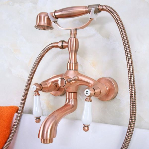 antique red copper brass double ceramic handles wall mounted bathroom clawfoot bathtub tub faucet mixer tap w/hand shower ana310 sets
antique red copper brass double ceramic handles wall mounted bathroom clawfoot bathtub tub faucet mixer tap w/hand shower ana310 sets
