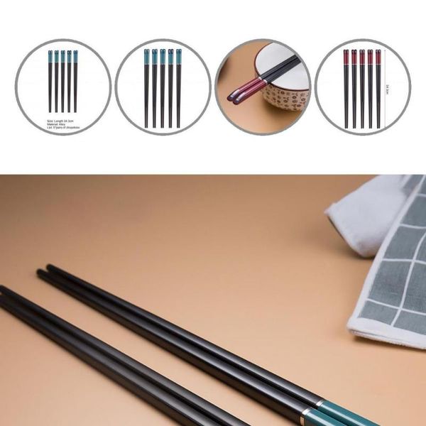 chopsticks alloy 5 pairs practical chinese dessert dinner kitchen utensils 2 colors metal eco-friendly for home
chopsticks alloy 5 pairs practical chinese dessert dinner kitchen utensils 2 colors metal eco-friendly for home