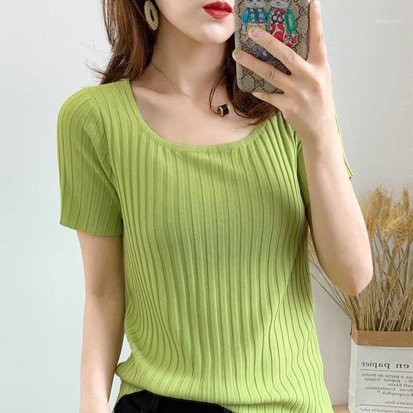 only plus t-shirts women square neck tees solid short sleeve tee cottons for 2021 summer crop women's t-shirt, White
only plus t-shirts women square neck tees solid short sleeve tee cottons for 2021 summer crop women's t-shirt, White
