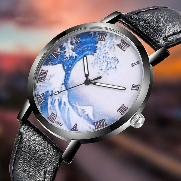 wristwatches crazy waves men watch classy unique creative space casual quartz leather strap analog gift wirst watches montre femme, Slivery;brown
wristwatches crazy waves men watch classy unique creative space casual quartz leather strap analog gift wirst watches montre femme, Slivery;brown