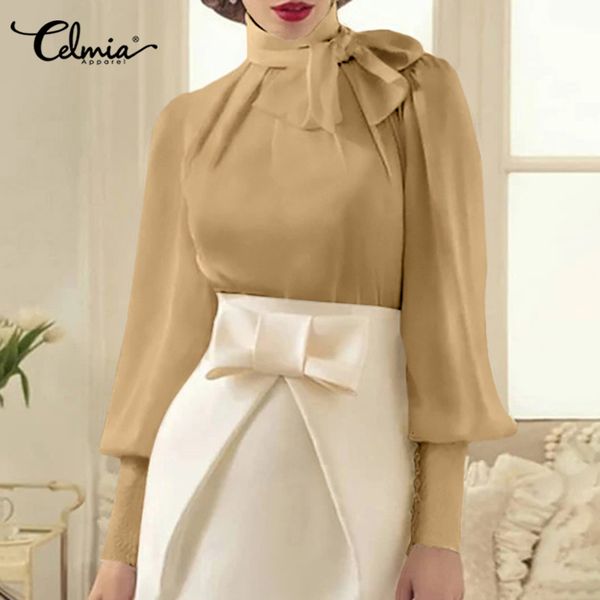 blouses celmia elegant office lady blouses women fashion long lantern sleeve shirts 2021 autumn bandage bow female lace blusas 5xl, White
blouses celmia elegant office lady blouses women fashion long lantern sleeve shirts 2021 autumn bandage bow female lace blusas 5xl, White