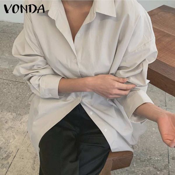 jacket elegant women fashion lapel collar blouse solid color 2021 vonda long sleeve shirts female femininas plus size jmj8, Black;brown
jacket elegant women fashion lapel collar blouse solid color 2021 vonda long sleeve shirts female femininas plus size jmj8, Black;brown