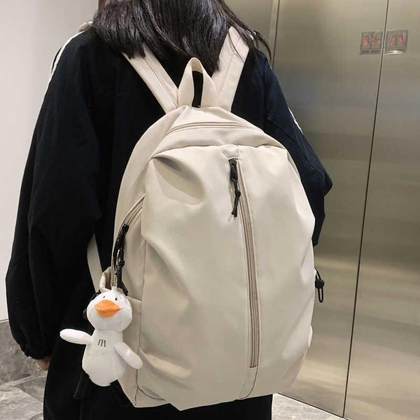 backpack solid color sealing nylon vertical zipper travel bag lovers of portable form
backpack solid color sealing nylon vertical zipper travel bag lovers of portable form