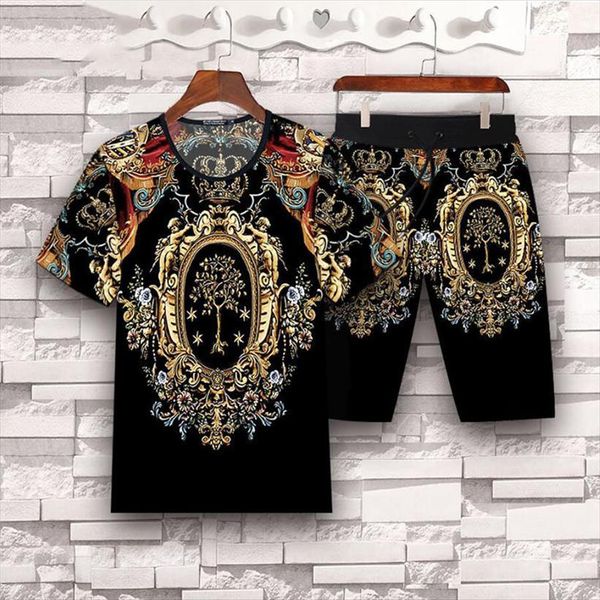 one suit summer casual sports mens tracksuit large size trend short sleeve loose personality harajuku style print, Gray
one suit summer casual sports mens tracksuit large size trend short sleeve loose personality harajuku style print, Gray