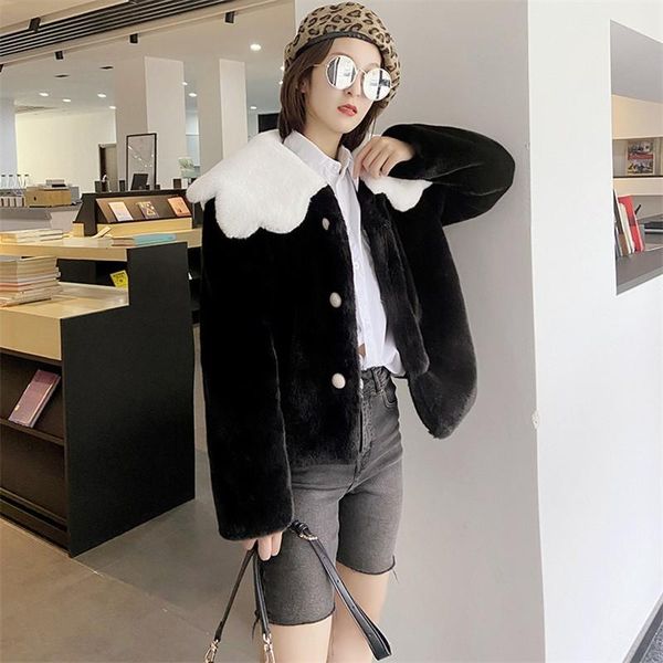 women's fur & faux 2021 women winter teddy jacket warm thick fleece coat plush female kawaii lolita woman artifical, Black
women's fur & faux 2021 women winter teddy jacket warm thick fleece coat plush female kawaii lolita woman artifical, Black