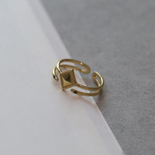 cluster rings 925 sterling silver geometric rhombus open for women elegant korean design party minimalist line ol fine jewelry 2021 gift, Golden;silver
cluster rings 925 sterling silver geometric rhombus open for women elegant korean design party minimalist line ol fine jewelry 2021 gift, Golden;silver