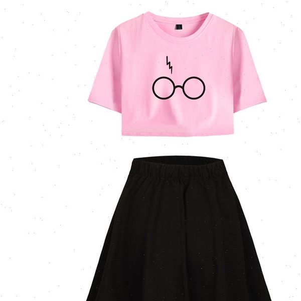 harrys glasses printed suit fashion womens dresses harajuku two piece set streetwear crop skirt casual clothes, White
harrys glasses printed suit fashion womens dresses harajuku two piece set streetwear crop skirt casual clothes, White