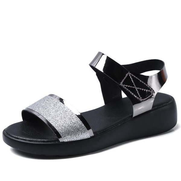 women's 2021 women comfy platform sandal shoes summer beach travel fashion sandals, Black
women's 2021 women comfy platform sandal shoes summer beach travel fashion sandals, Black