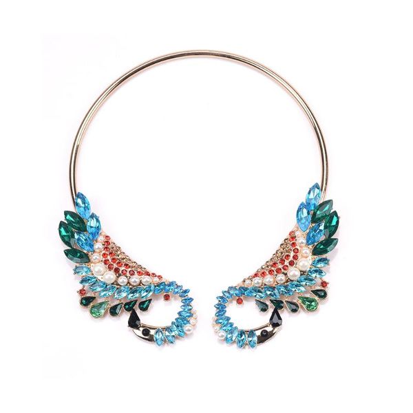 luxury crystal flamingo open choker necklace for women bohemia vintage statement jewelry large collar chokers, Golden;silver
luxury crystal flamingo open choker necklace for women bohemia vintage statement jewelry large collar chokers, Golden;silver