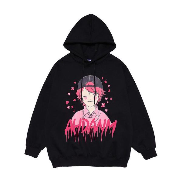 men's hoodies & sweatshirts harajuku japanese anime cartoon boy print pullover hooded streetwear hip hop casual couple sweater, Black
men's hoodies & sweatshirts harajuku japanese anime cartoon boy print pullover hooded streetwear hip hop casual couple sweater, Black