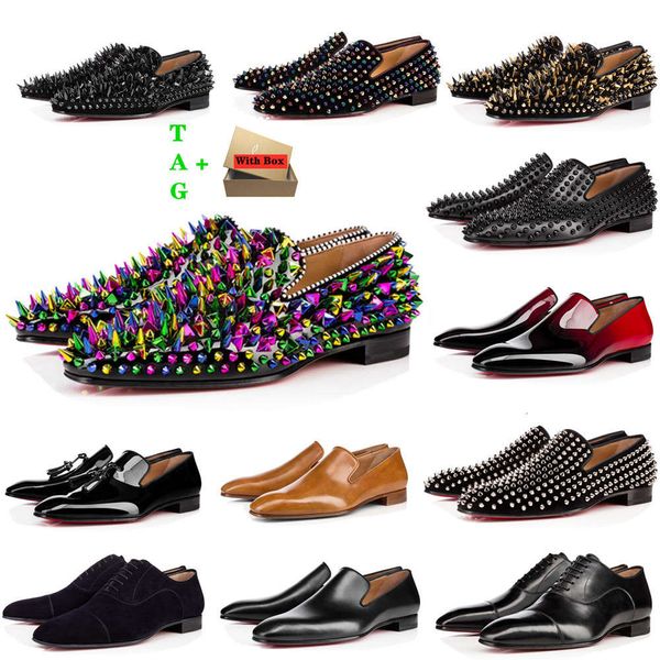 men red bottom shoe low flat rivet embroidery man buine banquet dre patent suede stylit spikes genuine, Black
men red bottom shoe low flat rivet embroidery man buine banquet dre patent suede stylit spikes genuine, Black