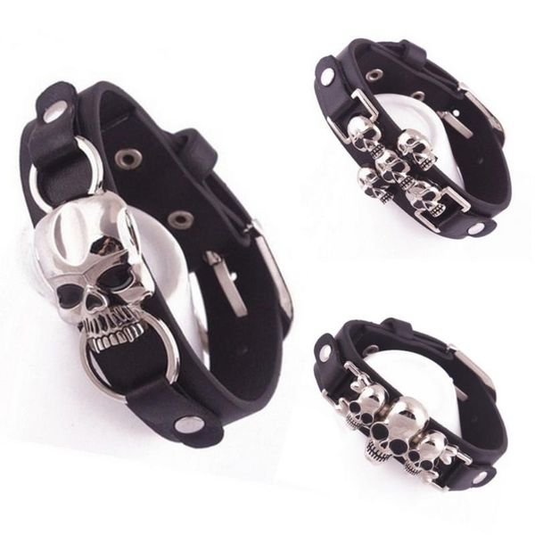 men fashion hip hop accessories skull pu charm bracelets stainless steel rivet punk leather women 3 style 1pc, Golden;silver
men fashion hip hop accessories skull pu charm bracelets stainless steel rivet punk leather women 3 style 1pc, Golden;silver