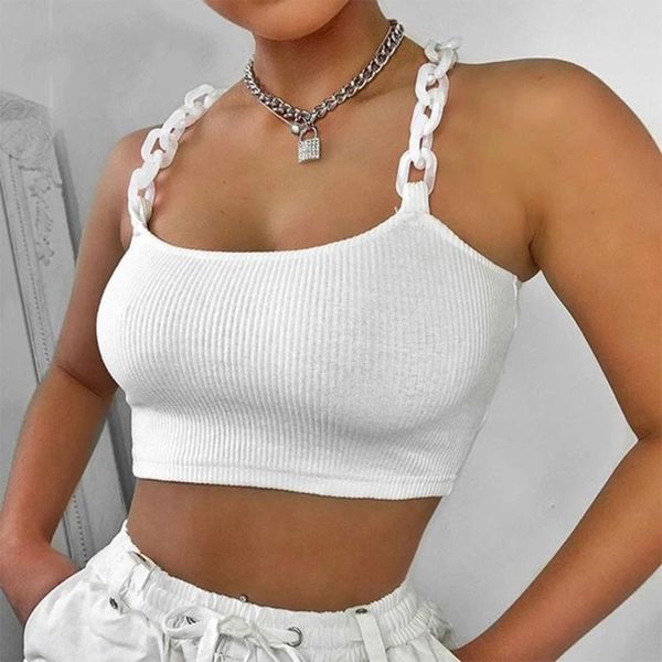 women's t-shirt breastless chain sling sleevelesst shirt women camisetas 2021 korean style white tshirt streetwear
women's t-shirt breastless chain sling sleevelesst shirt women camisetas 2021 korean style white tshirt streetwear