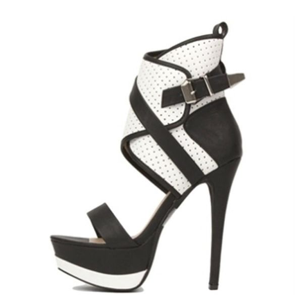 vrouwen zomer open teen hakken sandalen 16 cm plus size 43 44 45 party wedding zwart wit peep toe pompen sandals, Black
vrouwen zomer open teen hakken sandalen 16 cm plus size 43 44 45 party wedding zwart wit peep toe pompen sandals, Black