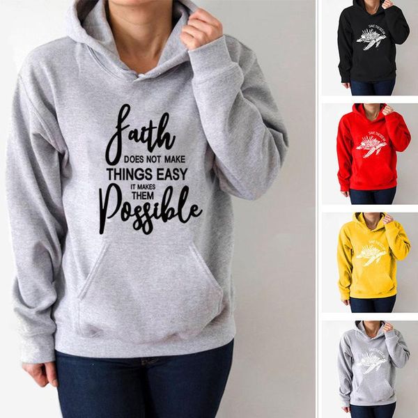 women's hoodies & sweatshirts faith letter printed women fleece long sleeve loose sweatshirt with hat girls hoodie pullovers winter, Black
women's hoodies & sweatshirts faith letter printed women fleece long sleeve loose sweatshirt with hat girls hoodie pullovers winter, Black