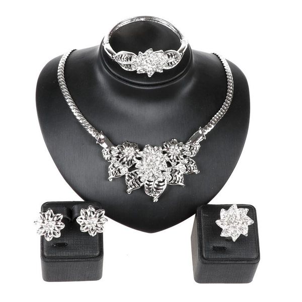 earrings & necklace african beads jewelry set for women sets wedding bridal crystal dubai ethiopian jewellery, Silver
earrings & necklace african beads jewelry set for women sets wedding bridal crystal dubai ethiopian jewellery, Silver