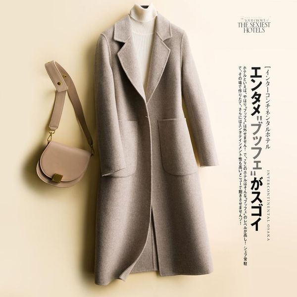 women's wool & blends sheep onion double-sided cashmere coat 2021 korean version medium long small man 100% pure, Black
women's wool & blends sheep onion double-sided cashmere coat 2021 korean version medium long small man 100% pure, Black