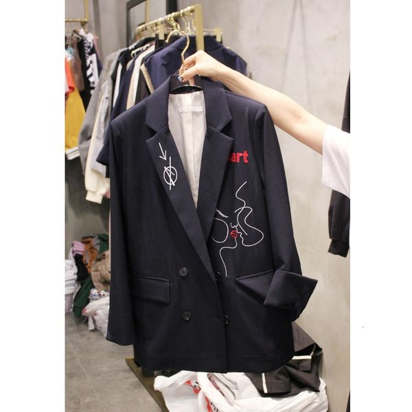 women's suits & blazers korean-style women's embroidery blazer, jacket, long, casual sleeve, office, for women 27y2, White;black
women's suits & blazers korean-style women's embroidery blazer, jacket, long, casual sleeve, office, for women 27y2, White;black