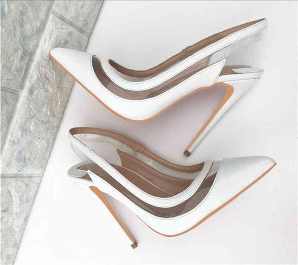 leather + patent transparent pvc women shoes summer designer black white/nude pointy toes sandals 12 cm slingback pumps womens party
leather + patent transparent pvc women shoes summer designer black white/nude pointy toes sandals 12 cm slingback pumps womens party