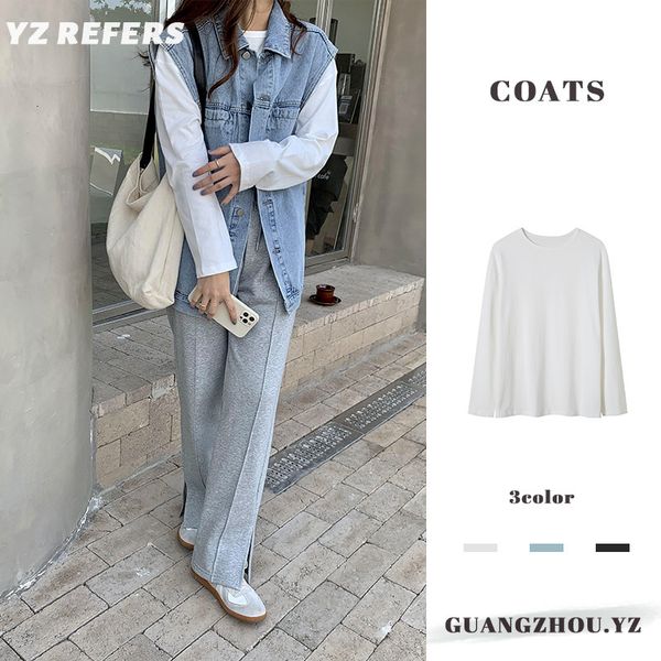 tees t-shirt jianyi early autumn solid color shirt pure cotton basic long sleeve t-shirt bottomed loose women's 11121, White
tees t-shirt jianyi early autumn solid color shirt pure cotton basic long sleeve t-shirt bottomed loose women's 11121, White