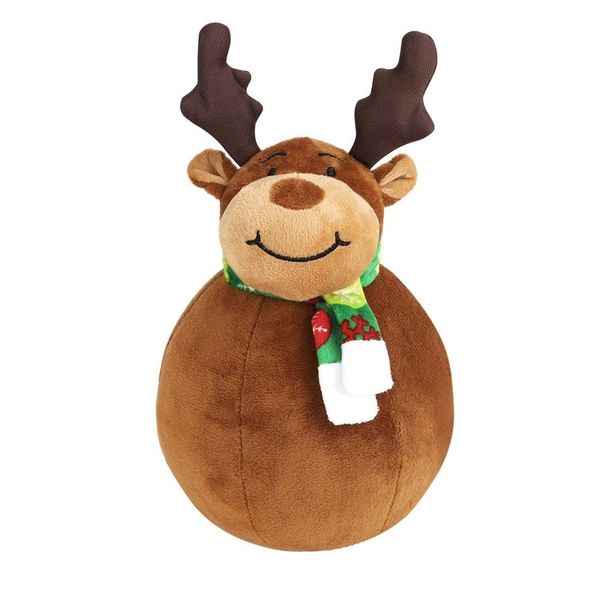 selling plush cute reindeer doll stuffed animal toy scarf deer doll
