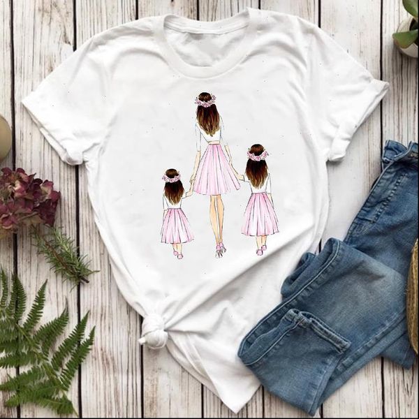 women t shirt shirts happy time cute mom mother daughter girl mama cartoon ladies print graphic lady female tee, White
women t shirt shirts happy time cute mom mother daughter girl mama cartoon ladies print graphic lady female tee, White