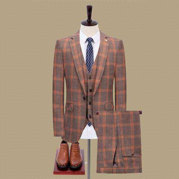 luxury men's suits blazers 2021 plaid british korean slim fit leisure wedding work suit men's three piece set, White;black
luxury men's suits blazers 2021 plaid british korean slim fit leisure wedding work suit men's three piece set, White;black