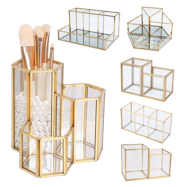 nordic retro golden makeup organizer bathroom cosmetic stationery pencil box perfume tools lipstick storage boxes & bins
nordic retro golden makeup organizer bathroom cosmetic stationery pencil box perfume tools lipstick storage boxes & bins