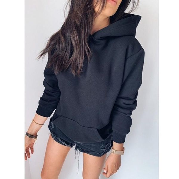 women's hoodies & sweatshirts women autumn winter fashion solid color harajuku pullover loose female, Black
women's hoodies & sweatshirts women autumn winter fashion solid color harajuku pullover loose female, Black