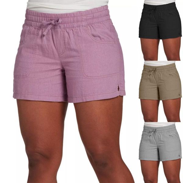 women's shorts womens summer drawstring pants ladies casual beachwear baggy trousers, White;black
women's shorts womens summer drawstring pants ladies casual beachwear baggy trousers, White;black
