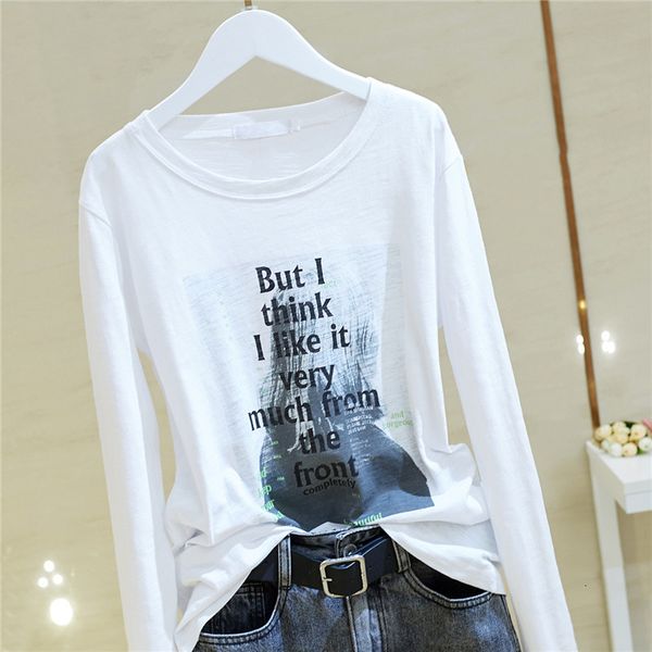 women's sweaters spring and autumn slub cotton long-sleeved t-shirt loose korean style white bottoming shirt all-matching ins fashion 1, White;black
women's sweaters spring and autumn slub cotton long-sleeved t-shirt loose korean style white bottoming shirt all-matching ins fashion 1, White;black