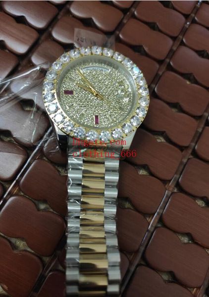 luxury watches 43mm full diamond watch asia 2813 mechanical sapphire mirror satinless steel bracelet classic mens wristwatches, Slivery;brown
luxury watches 43mm full diamond watch asia 2813 mechanical sapphire mirror satinless steel bracelet classic mens wristwatches, Slivery;brown