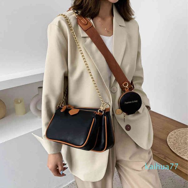 fashion chains women shoulder bags designer wide strap messenger luxury pu leather crossbody lady small purse 3 set ggh
fashion chains women shoulder bags designer wide strap messenger luxury pu leather crossbody lady small purse 3 set ggh
