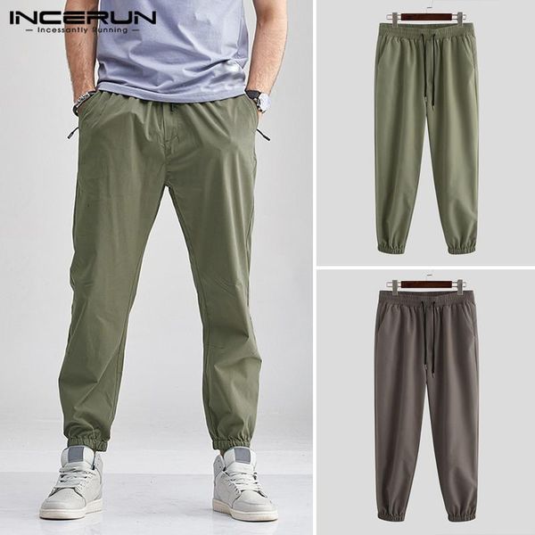 men's pants incerun solid color casual men elastic waist joggers long trousers baggy streetwear fashion cargo harajuku 5xl, Black
men's pants incerun solid color casual men elastic waist joggers long trousers baggy streetwear fashion cargo harajuku 5xl, Black