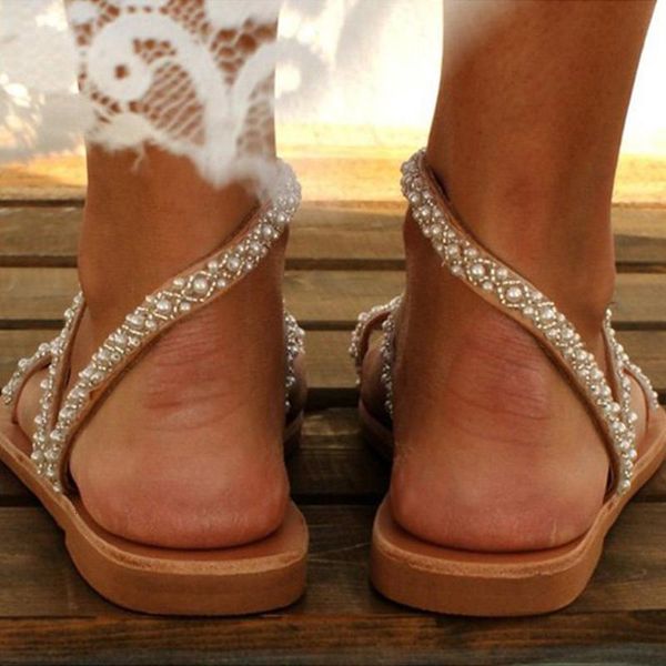 sandals crystal pearl beach shoes women casual flat heel slip on holiday fashion open toe gladiator daily summer street 6lcr, Black
sandals crystal pearl beach shoes women casual flat heel slip on holiday fashion open toe gladiator daily summer street 6lcr, Black