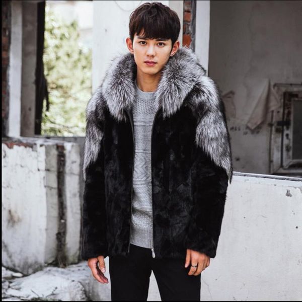 men's fur & faux s-5xl men fashion splice coat winter thickening jackets warm leather jacket singer stage costumes plus size, Black
men's fur & faux s-5xl men fashion splice coat winter thickening jackets warm leather jacket singer stage costumes plus size, Black